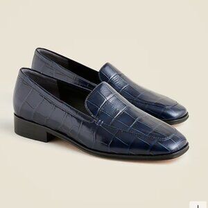 J. Crew Maison Loafer in Croc Embossed Italian Leather, 7.5